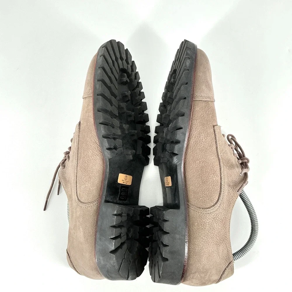 Marc Joseph New York William St 2.0 Mens 9 Taupe Leather Cap‎ Toe Lug Oxfords
